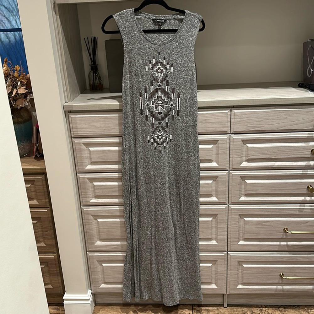 Express Aztec maxi dress